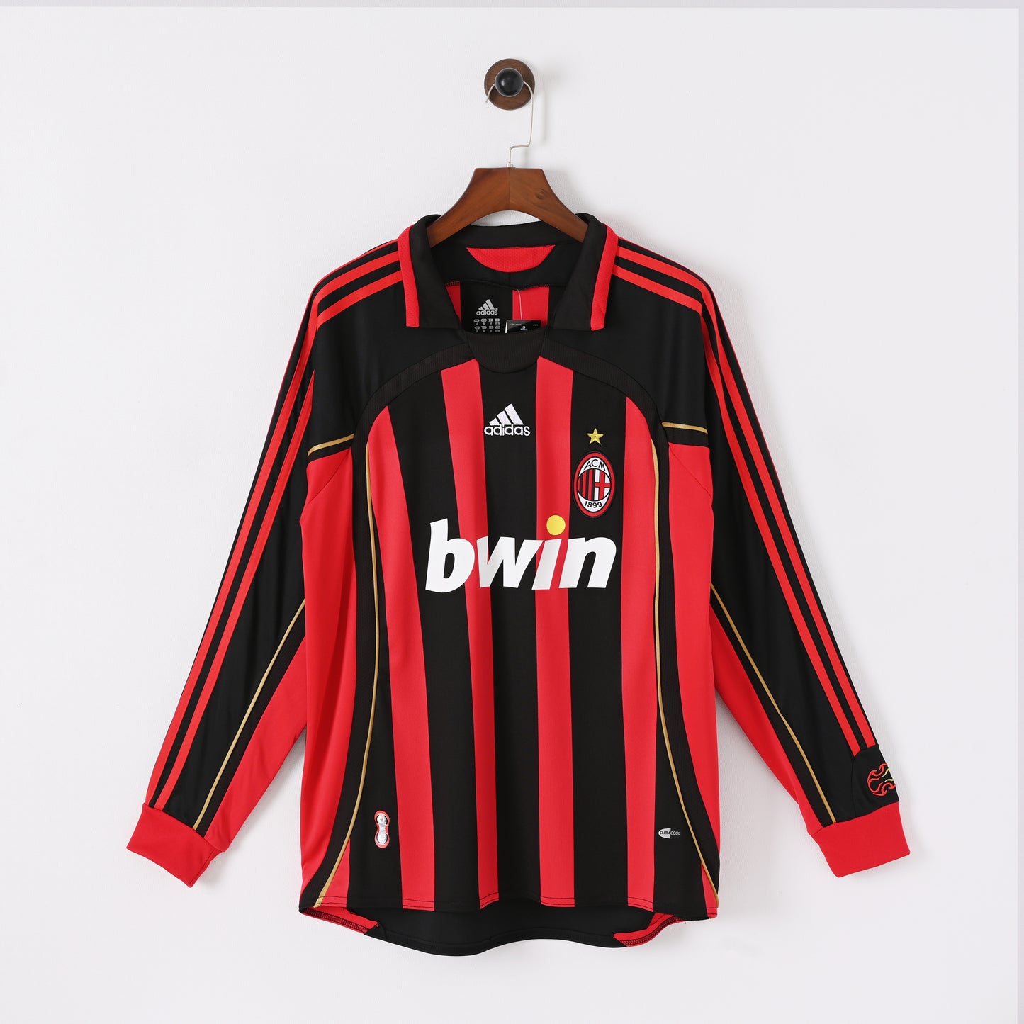 RETRO AC MILAN HOME LONG SLEEVE 06/07
