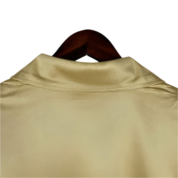 02/03 FC Barcelona Gold Away Retro Kit