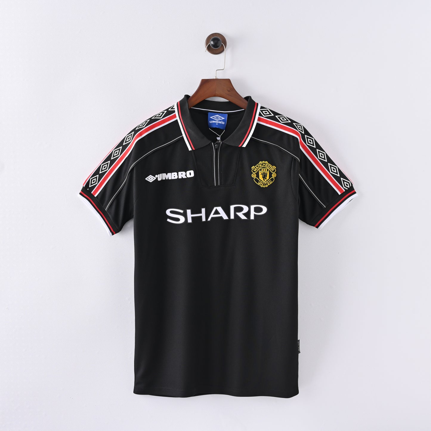 RETRO MANCHESTER UNITED AWAY BLACK SHIRT 98/99