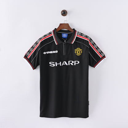 RETRO MANCHESTER UNITED AWAY BLACK SHIRT 98/99