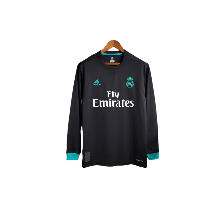 17/18 Real Madrid Long Sleeve Away Kit