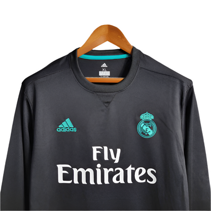 17/18 Real Madrid Long Sleeve Away Kit