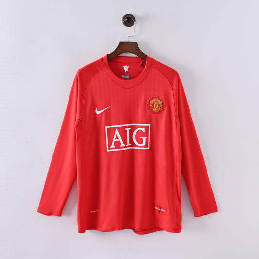 07-08 UEFA Champions League Manchester United Home Long Sleeves