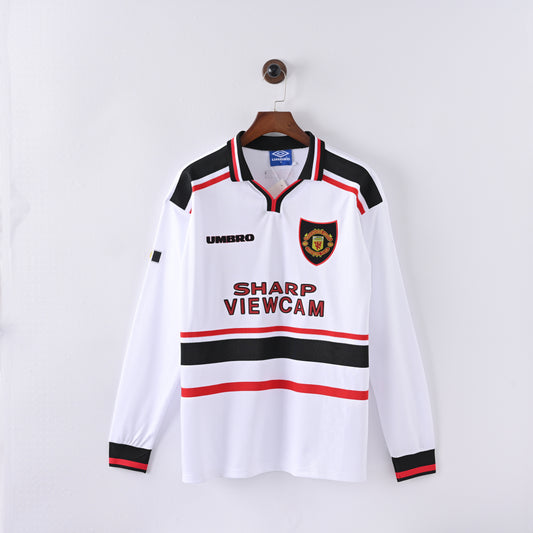 RETRO MANCHESTER UNITED LONG SLEEVED AWAY SHIRT 98/99