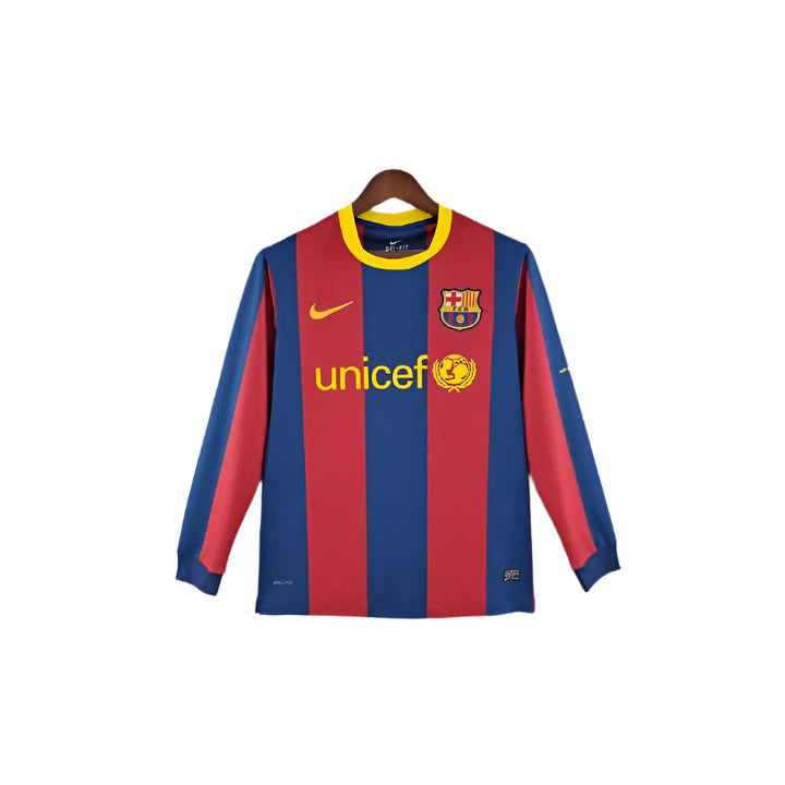 FC Barcelona 2010-2011 Long Sleeve Home Kit