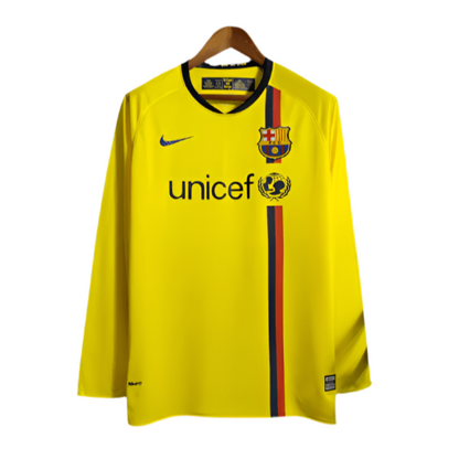08/09 FC Barcelona Away Long Sleeve Kit